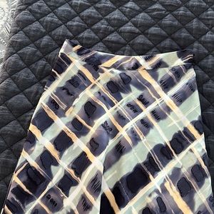 Multi Color Satin skirt